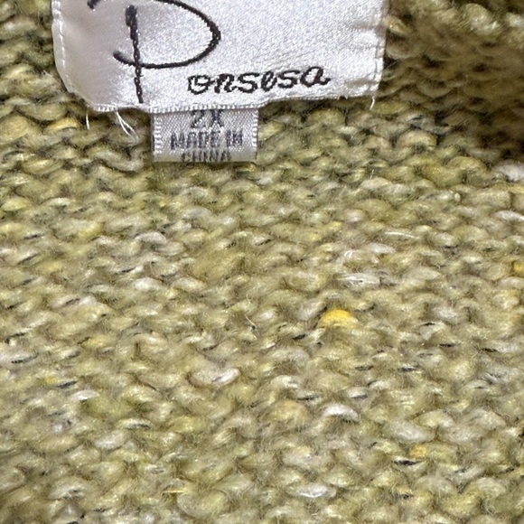 Ponesa Knit Women's Open-Cardigan Sweater 2X - Picture 6 of 13